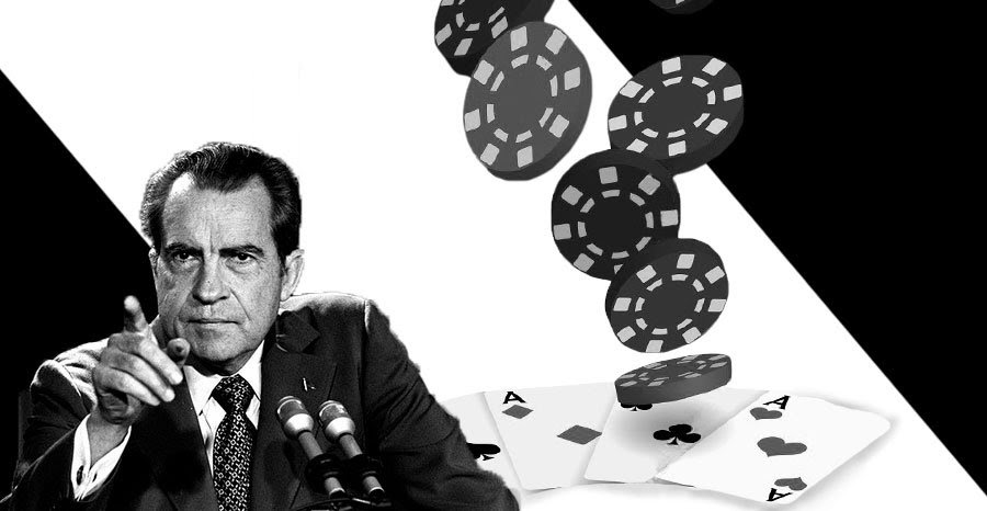 Richard Nixon é um jogador de póquer